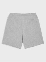 Men Heathered Gray Drawstring Athletic Shorts