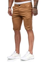 Men Slant Pockets Button Fly Bermuda Shorts