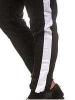 Men Contrast Panel Drawstring Hoodie & Sweatpants