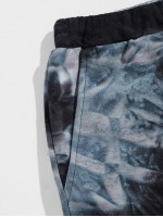 Men Drawstring Waist Tie Dye Joggers