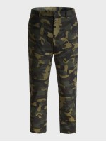 Men Single Breasted Camo Blazer & Pants Set