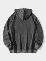 Men Colorblock  Kangaroo Pocket Drawstring Hoodie