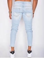 Men Zip Fly Ripped Jeans