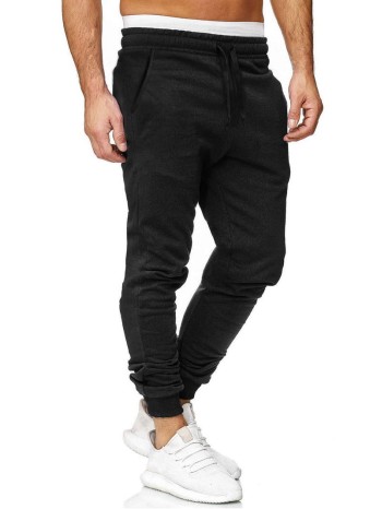 Men Solid Drawstring Waist Sweatpants