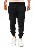 Men Solid Drawstring Waist Sweatpants