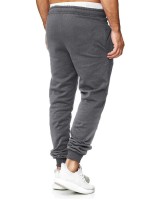 Men Solid Drawstring Waist Sweatpants