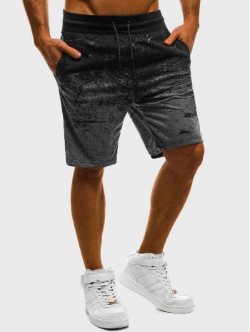 Men Contrast Ombre Drawstring Shorts