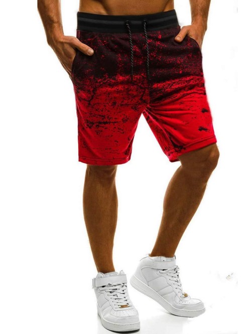 Men Splatter Print Drawstring Shorts