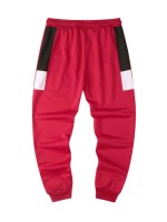 Men Colorblock Drawstring Waist Sweatpants