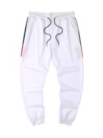 Men Colorblock Drawstring Waist Sweatpants