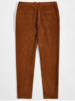 Men Solid Corduroy Pants