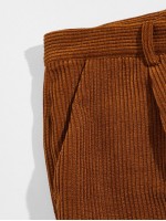 Men Solid Corduroy Pants