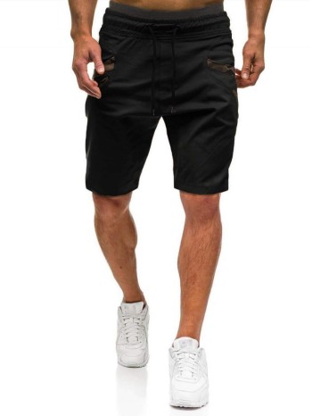 Men Contrast Camo Drawstring Waist Shorts