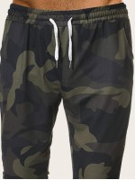 Men Camo Print Drawstring Waist Trousers