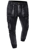 Men Flap Pocket Skinny Jeans