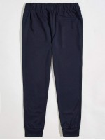 Men Striped Slant Pocket Sweatpants