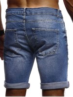 Men Ripped Denim Shorts