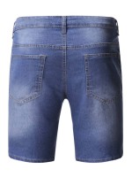 Men Ripped Denim Shorts