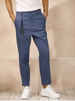 Men Solid Tailored Pants