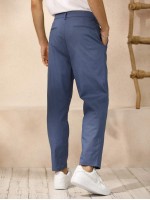 Men Solid Tailored Pants