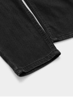 Men Ribbed Knee Slant Pocket Jeans