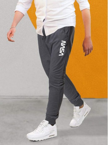 Men Letter Graphic Drawstring Sweatpants