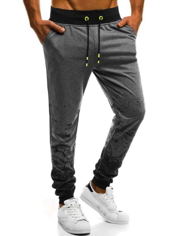 Men Splatter Paint Drawstring Sweatpants