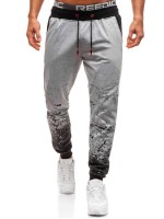 Men Splatter Paint Drawstring Sweatpants