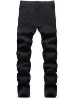 Men Solid Ripped Skinny Jeans