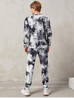 Men Tie Dye Pullover & Joggers Set