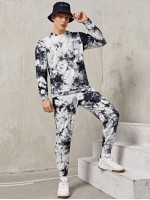 Men Tie Dye Pullover & Joggers Set