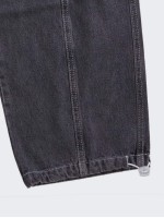 Men Tie Waist Patch Pocket Jeans