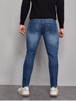 Men Cat Whisker Pocket Back Jeans