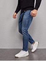 Men Cat Whisker Pocket Back Jeans