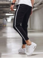 Men Side Stripe Straight Leg Pants