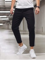 Men Side Stripe Straight Leg Pants