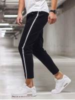 Men Side Stripe Straight Leg Pants