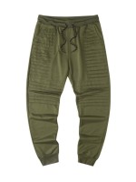 Men Solid Drawstring Waist Sweatpants