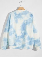 Men Tie Dye Print Sweatshirt