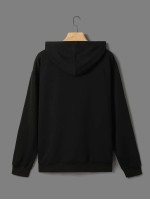 Men Cut And Sew Kangaroo Pocket Hoodie