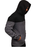 Men Two Tone Drawstring Hoodie