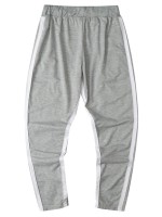 Men Contrast Tape Drawstring Waist Sweatpants