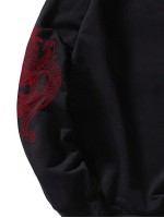 Men Chinese Dragon Print Sweatshirt