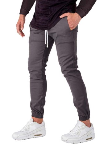 Men Drawstring Waist Tapered Pants