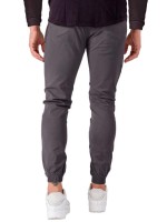 Men Drawstring Waist Tapered Pants