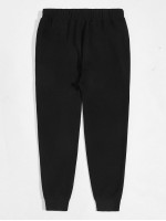 Men Graphic Embroidery Sweatpants