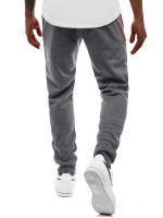 Men Contrast Panel Side Sweatpants