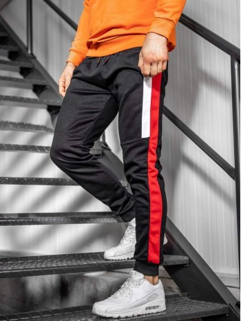 Men Side Striped Panel Sweatpants