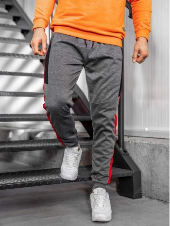 Men Side Striped Drawstring Sweatpants