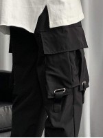 Men Side Flap Pocket Cargo Trousers